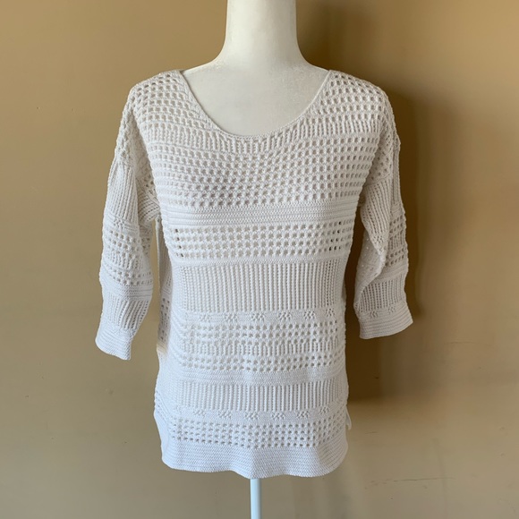 Old Navy Sweaters - Old Navy Large White See Through Sweater